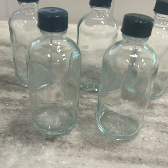 Set of 5 small  glass bottles - Picture 2 of 3